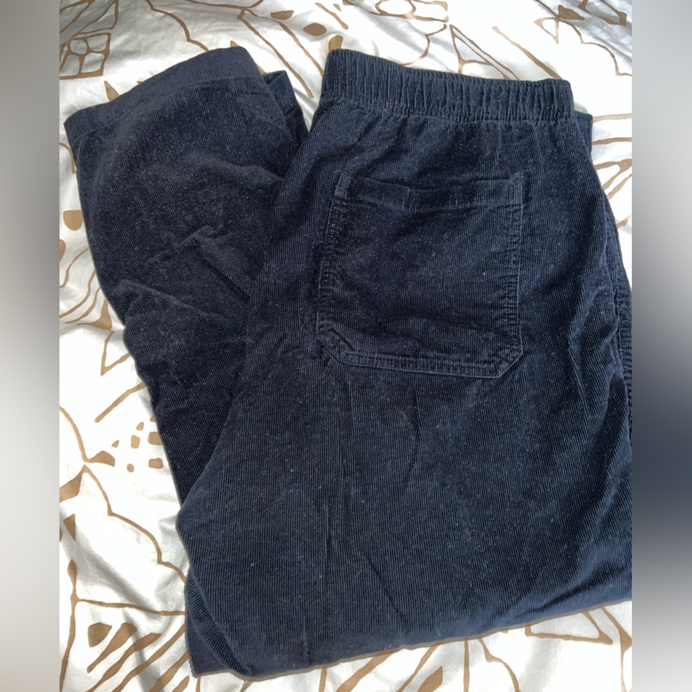 Black old navy velvet comfy pants